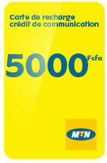 Recharge crédit tél. MTN 5000 XAF
