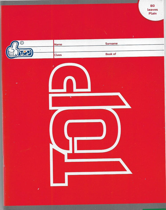 Cahier 80Leaves Plain A5 size Paquet de 5