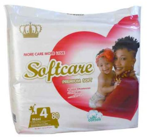 Couche Softcare 9-16kg 80 pcs